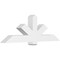 Ekena Millwork Kennewick Architectural Grade PVC Gable Bracket, 72"W x 24"H x 6"D x 6"F, 8/12 Pitch GBP072X24X0606KEN00 - alternate 1